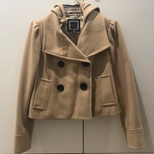 Cropped Hooded Coat